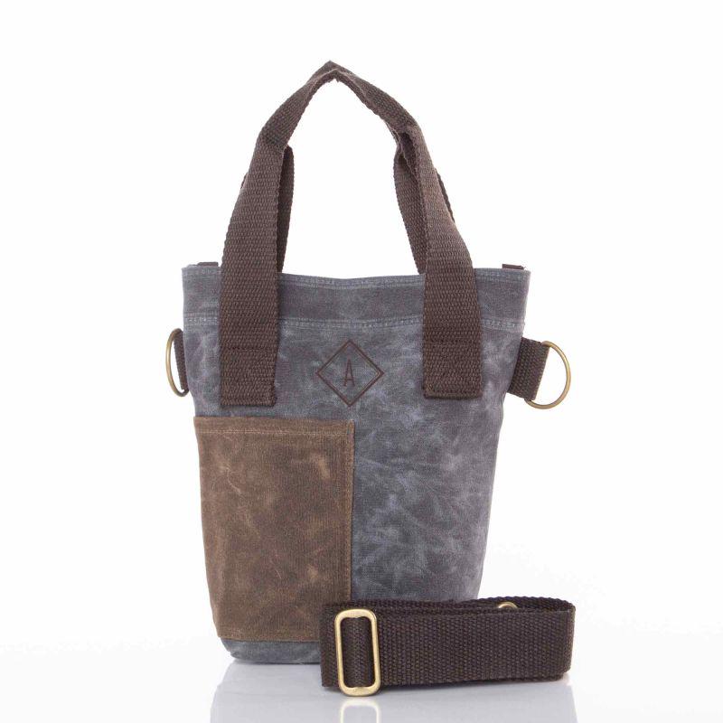 Rugged Waxed Canvas Wine Tote – Personalized Double Bottle Carrier