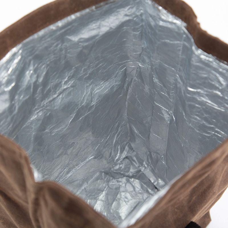 Rugged Waxed Canvas Lunch Sack – Insulated & Personalized Roll-Top