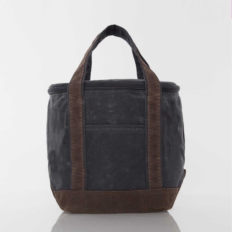 Rugged Waxed Canvas Small Lunch Cooler – Personalized Insulated Tote
