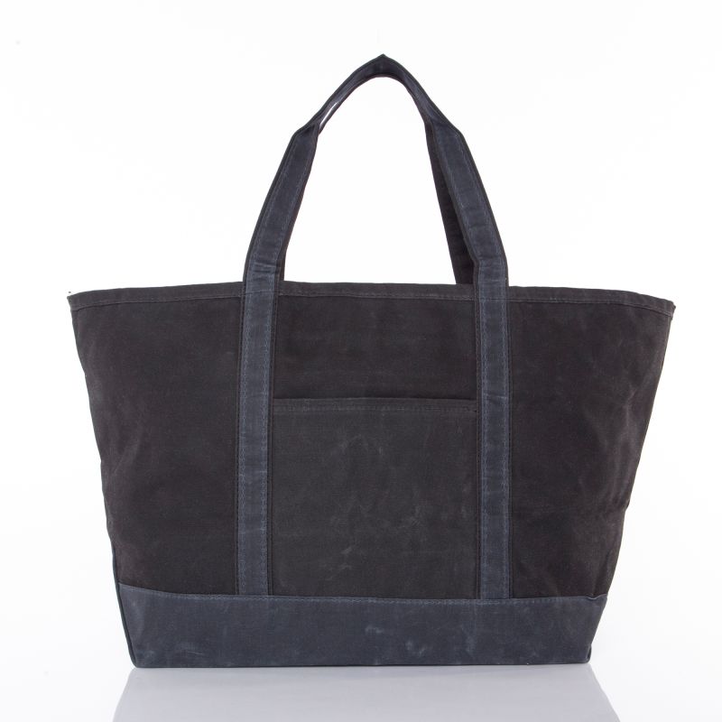 Rugged Waxed Canvas Classic Tote – Personalized Large Travel Bag