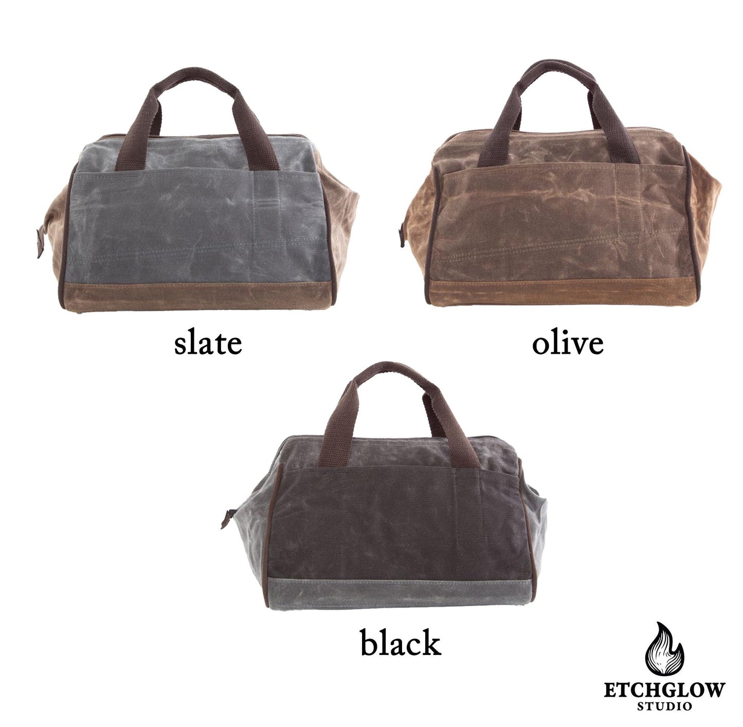Rugged Waxed Canvas Tool Bag – Personalized Heavy-Duty Gear Carrier