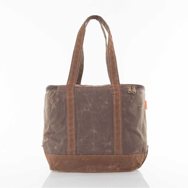 Rugged Waxed Canvas Lunch Large Cooler – Personalized Insulated Tote