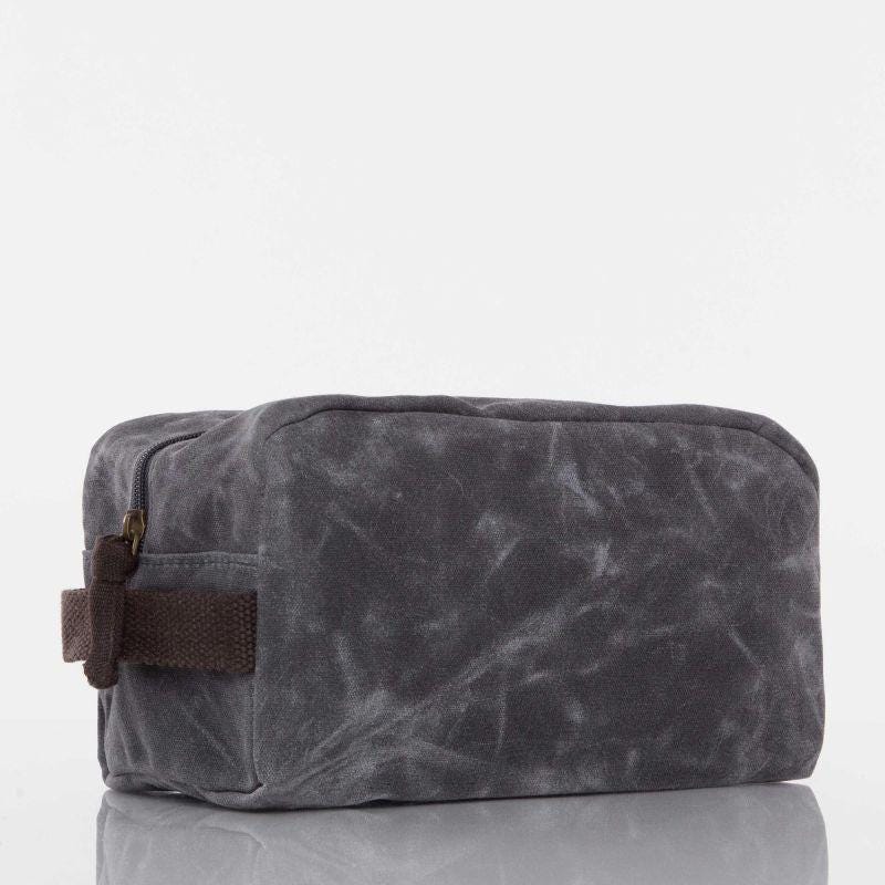 Rugged Waxed Canvas Travel Kit – Personalized Toiletry Organizer