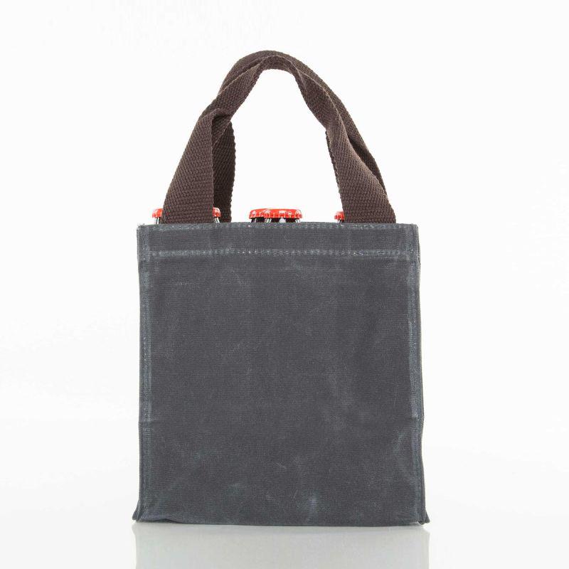 Rugged Waxed Canvas Beer Caddy – Personalized 6-Pack Bottle Carrier