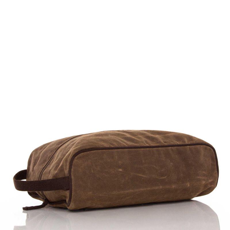 Rugged Waxed Canvas Shoe Bag – Personalized Travel Organizer