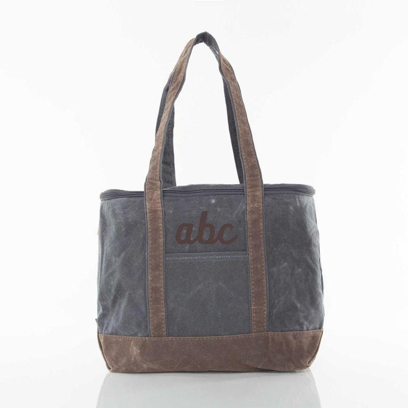 Rugged Waxed Canvas Lunch Large Cooler – Personalized Insulated Tote
