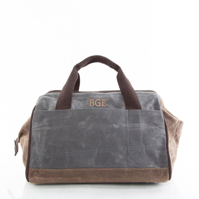 Rugged Waxed Canvas Tool Bag – Personalized Heavy-Duty Gear Carrier