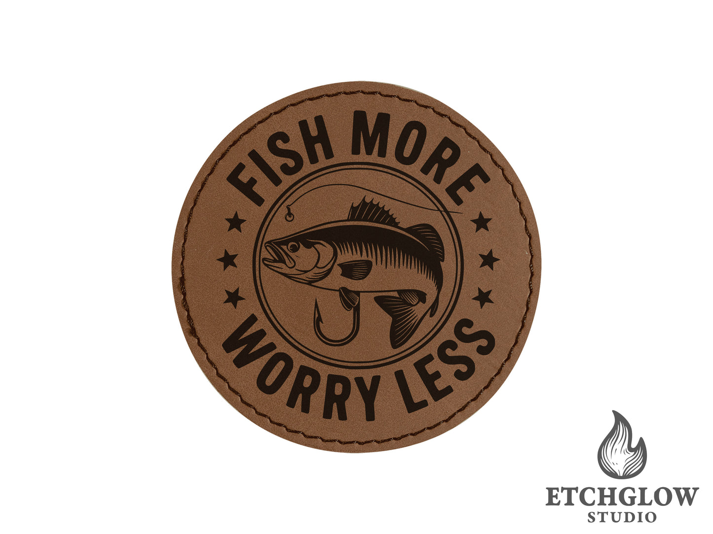 Fish More Worry Less Hat