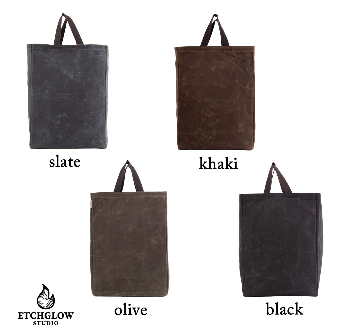 Rugged Waxed Canvas Market Tote – Personalized Everyday Carry