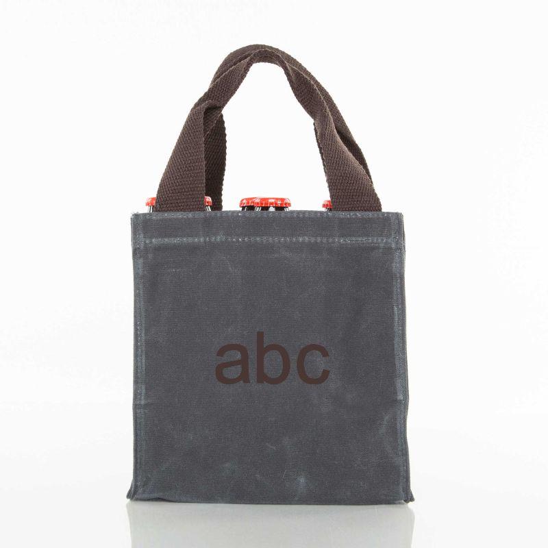Rugged Waxed Canvas Beer Caddy – Personalized 6-Pack Bottle Carrier
