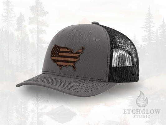 American Flag Trucker Hat