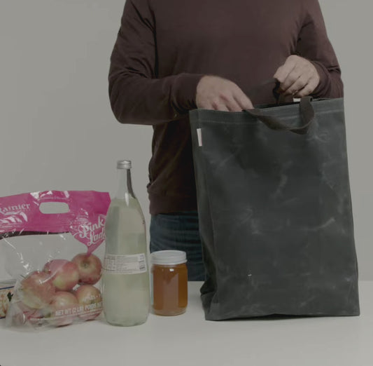 Rugged Waxed Canvas Market Tote – Personalized Everyday Carry